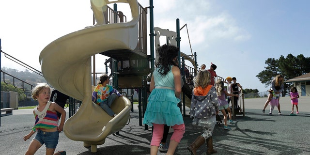 Children play at Rainbow Day Camp. Organizers say the camp gives kids a fun, safe space to be themselves.