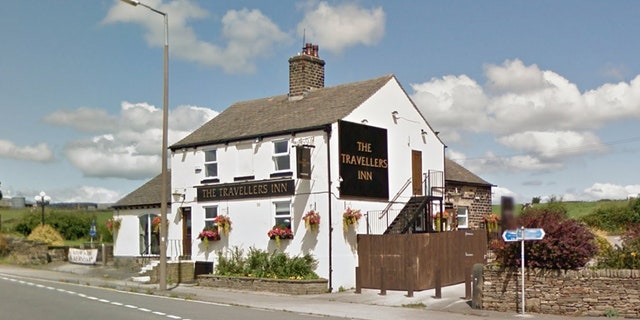 Owen Scott pleaded guilty to trying to kill four children by crashing his car outside this pub in Barnsley, England.
