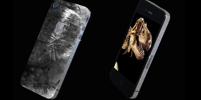 A new phone by Stuart Hughes features meteoric rock and dinosaur tooth.