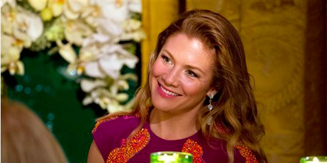 In this March 10, 2016, file photo, Sophie Gregoire Trudeau listens to President Barack Obama toast her husband, Canadian Prime Minister Justin Trudeau, during a State Dinner in the East Room of the White House in Washington.