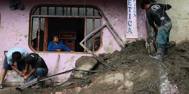 About 2,000 corpses in cemetery swept away by landslides in Peru's Trujillo.