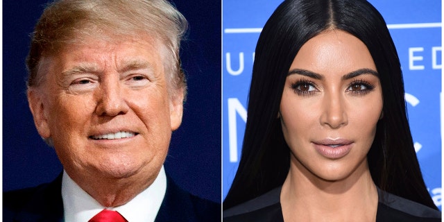 Donald Trump, left, and Kim Kardashian met at the White House on Wednesday where she lobbied him to grant clemency to Alice Marie Johnson, 63, who is serving a life sentence in a federal prison for a first-time, nonviolent drug offense.