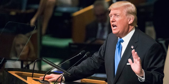In his speech to the U.N. General Assembly, President Trump threatened to "totally destroy" North Korea if it didn't end its nuclear weapons program.