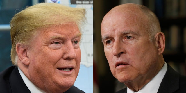 President Trump and California Gov. Jerry Brown have been at odds on a number of issues.