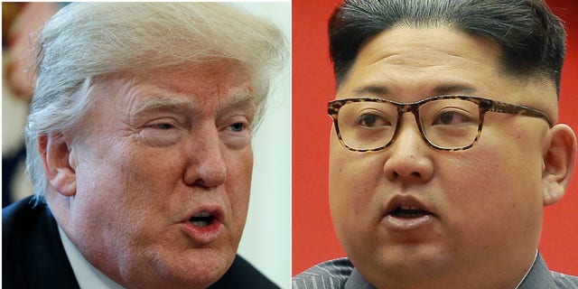 President Trump, left, says sanctions on North Korea are having a "big impact," as the rogue regime's dictator Kim Jong Un warns of his nuclear capabilities.