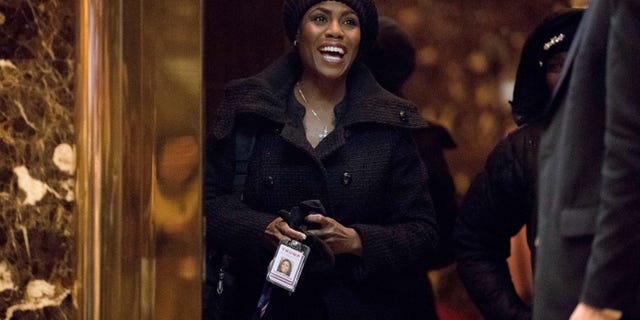 In this Jan. 2, 2017, photo, Omarosa Manigault arrives at Trump Tower, in New York. A memorable contestant in the first season of âThe Apprentice,â Manigault is expected to join President-elect Donald Trumpâs White House staff, according to two people familiar with the decision. Her job is expected to focus on public engagement. (AP Photo/Andrew Harnik)