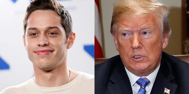 Pete Davidson recalls working with Trump on "SNL" and auditioning to play him on the series in 2015.