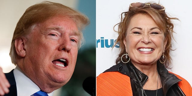 President Trump on Thursday spoke out for the first time about ABC’s cancellation of “Roseanne,” knocking the network for not apologizing in other instances where people connected to ABC have made anti-Trump comments.