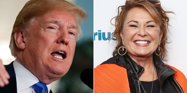 President Trump on Thursday spoke out for the first time about ABC’s cancellation of “Roseanne,” knocking the network for not apologizing in other instances where people connected to ABC have made anti-Trump comments.