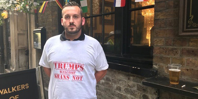 'We’re here to show that President Trump is welcome,' James Goddard says.