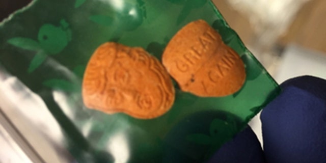 Indiana State Police released a photo showing ecstasy pills bearing President Trump's image and the words "great again."