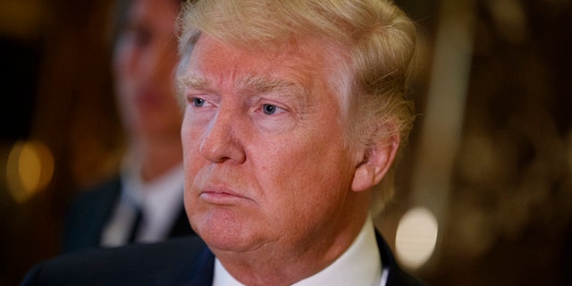President-elect Donald Trump listens to a reporters question at Trump Tower in New York, Monday, Jan. 9, 2017. (AP Photo/Evan Vucci)