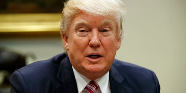 President Donald Trump speaks during a meeting on women in healthcare, Wednesday, March 22, 2017, in the Roosevelt Room of the White House in Washington. (AP Photo/Evan Vucci)