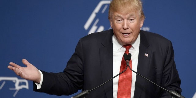 The Trump burger is ham piled on top of 1/3 pound burger, onions in between homemade bread.