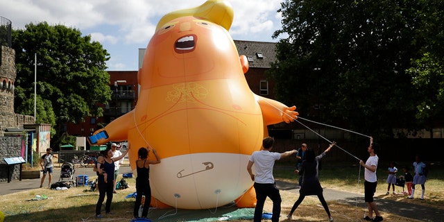 The baby blimp of President Trump is due to be flown over London this week.