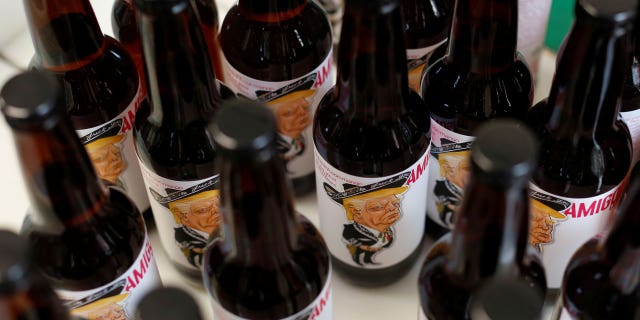 Amigous Cerveza depicts Trump as a sad mariachi musician on its label.