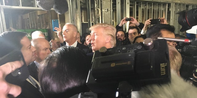 March 21, 2015: Donald Trump gives a tour of the Old Post Office in Washington D.C.