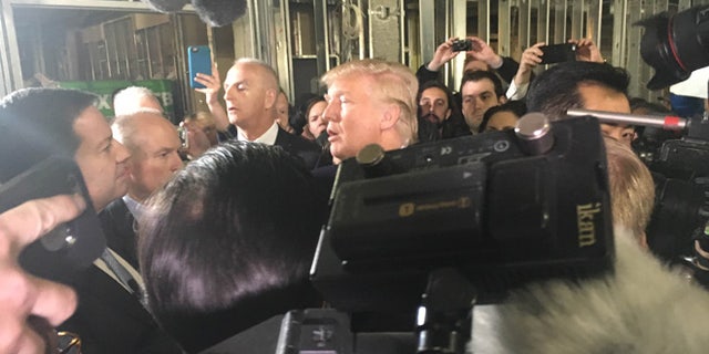 March 21, 2015: Donald Trump gives a tour of the Old Post Office in Washington D.C.