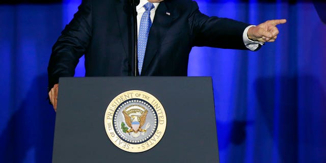 President Donald Trump speaks in Indianapolis, Wednesday, Sept. 27, 2017. Trump is calling the current tax system a "relic" and a "colossal barrier" that's standing in the way of the nation's economic comeback. He says that his tax proposal will help middle-class families save money and will eliminate loopholes that benefit the wealthy.