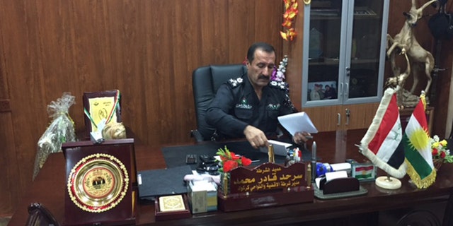 Gen. Sarhad Qader Mohammad, director of the Districts and towns of Kirkuk Province Police Department, is all in on Trump.