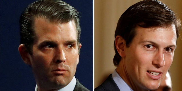 Donald Trump Jr., the president's oldest son (left), took a meeting with a Russian lawyer during the presidential campaign who was supposed to have damaging information about Hillary Clinton. Jared Kushner, the president's son-in-law (right), also attended the meeting.