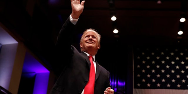President Donald Trump arrives to speak during the Celebrate Freedom event at the Kennedy Center for the Performing Arts in Washington, Saturday, July 1, 2017. (AP Photo/Carolyn Kaster)