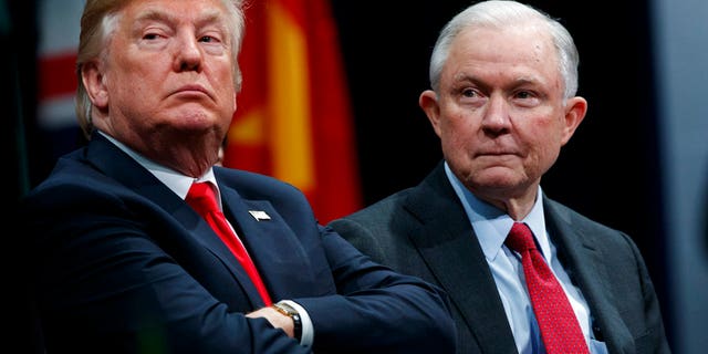 President Trump and Attorney General Jeff Sessions.