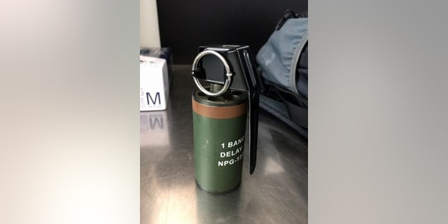 A live smoke grenade was found in a traveler's carry-on bag at Raleigh-Durham.