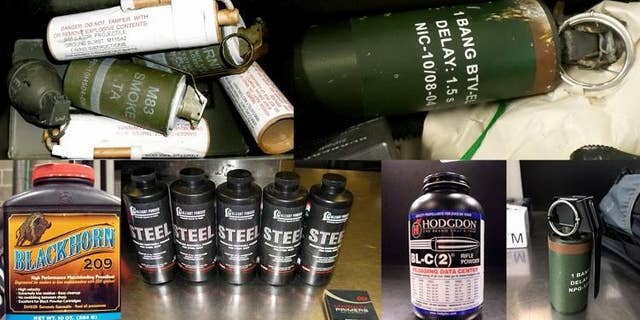In addition to firearms, the TSA confirmed that officers confiscated smoke grenades, flashbang grenades and gunpowder at various airports in 2017.