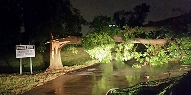 Damage after a possible tornado was reported in Tulsa, Oklahoma.