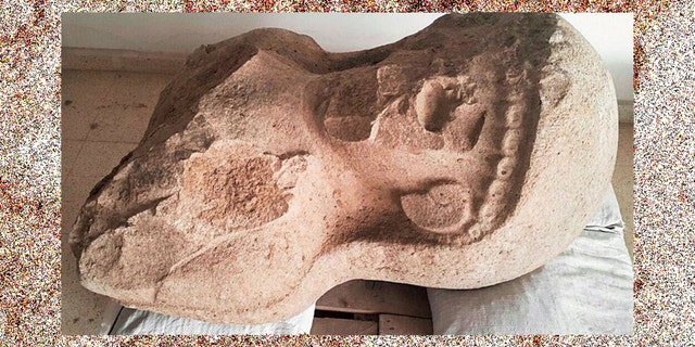 This statue was uncovered at a citadel gate complex in Turkey by U of T archaeologists leading the Tayinat Archaeological Project (Credit: The Tayinat Archaeological Project)