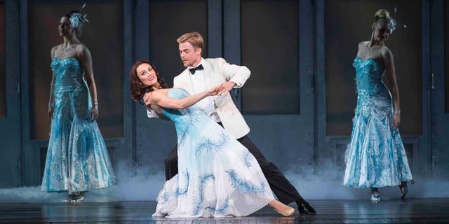 Laura Benanti, left, and Derek Hough, in a rehearsal for the New York Spring Spectacular at Radio City Music Hall in N.Y.