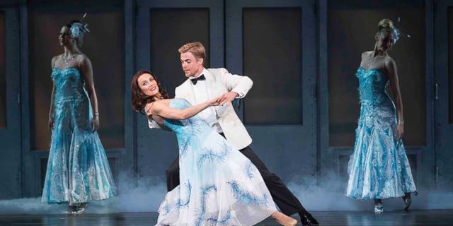 Laura Benanti, left, and Derek Hough, in a rehearsal for the New York Spring Spectacular at Radio City Music Hall in N.Y.