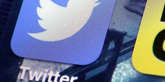 Twitter app displayed on an iPhone screen in New York.