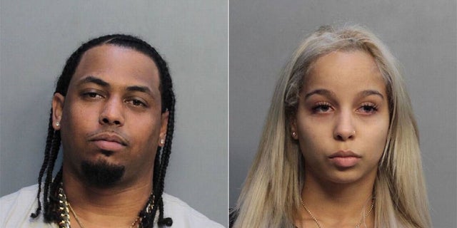 Ras Cates and Lizmixell Batista were charged with “armed drug dealing among other felony charges,” police said