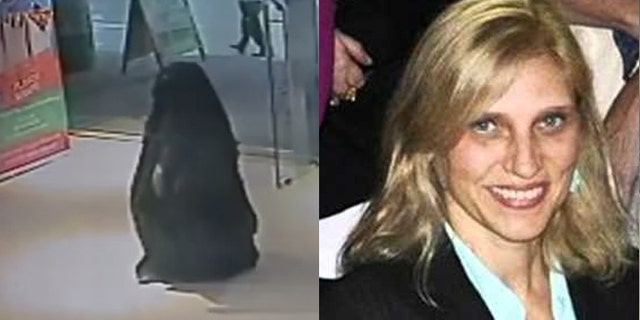Alaa Bader Abdullah al-Hashemi was captured on video going into the mall restroom where she killed 47-year-old schoolteacher Ibolya Ryan (r.). (UAE, Facebook)