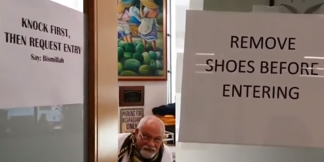 Retired Muslim biology professor at UConn, Felix Coe, required students to remove their shoes and say an Arabic phrase before entering his office.