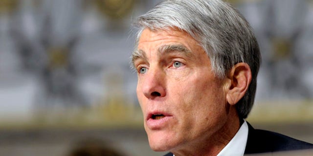 Jan. 31, 2013: Sen. Mark Udall, D-Colo., speaks on Capitol Hill in Washington.