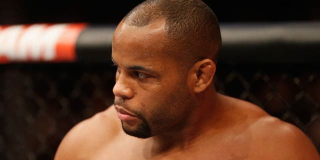 LAS VEGAS, NV - JANUARY 03: Daniel Cormier enters the Octagon for his UFC light heavyweight championship bout against Jon Jones during the UFC 182 event at the MGM Grand Garden Arena on January 3, 2015 in Las Vegas, Nevada. (Photo by Josh Hedges/Zuffa LLC/Zuffa LLC via Getty Images)