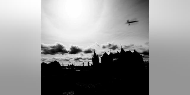 This image from the Netherlands appears to show some kind of object flying above Muiderslot Castle outside Amsterdam.
