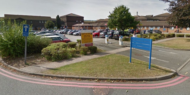 Outside the Countess of Chester Hospital