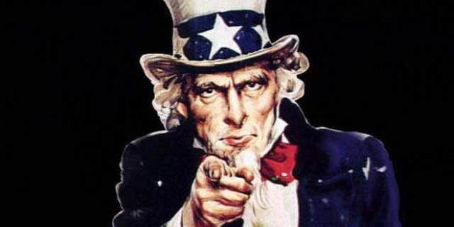 Uncle Sam portrait by James Mongomery Flagg. (AP)