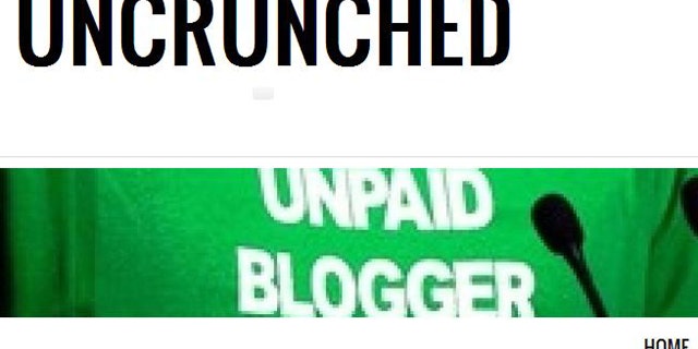 A screenshot of Michael Arrington's new website Uncrunched -- a reference to his former blog TechCrunch, which he founded in 2005.