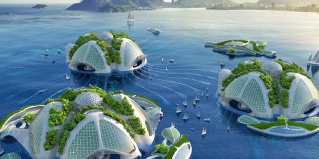 Belgian architect Vincent Callebaut has come up with ambitious plans to build futuristic ocean skyscrapers.