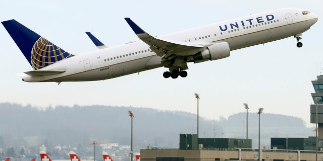 A United Airlines flight from Newark, N.J. to Portland, Ore. blew a tire during takeoff.