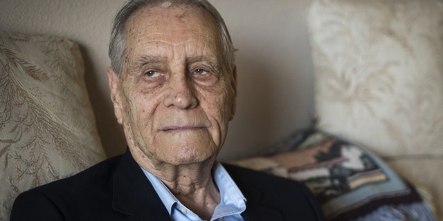 July 16, 2015: James Murphy, World War II veteran and prisoner of war, is photographed at his home in Santa Maria, Calif.
