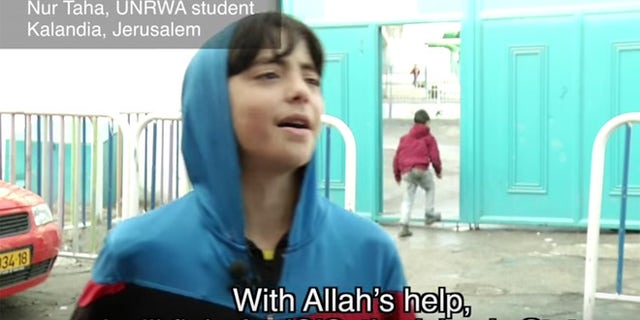 The documentary captured schoolkids praising ISIS and vowing to kill Jews. (Screengrab)