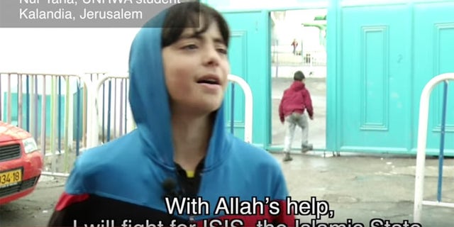 The documentary captured schoolkids praising ISIS and vowing to kill Jews. (Screengrab)