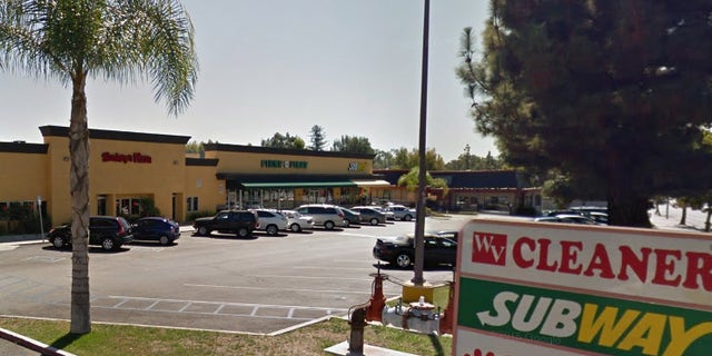The West Covina shopping center where a homeless woman allegedly gave birth and abandoned her baby.