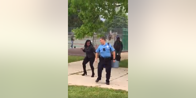 The Lansing Police Department posted the video on Facebook showing the officer dancing to "Cupid Shuffle."